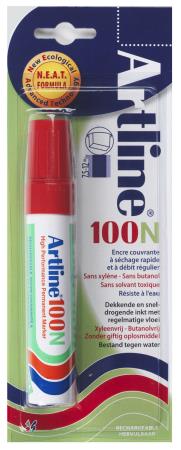 Permanent marker NEAT 100 7,5-12mm rood. Blister