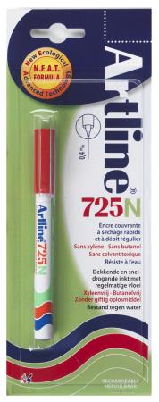 Permanent marker NEAT 725 0,4mm rood. Blister