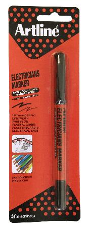 Marker "Electrician" 0,4-1mm. Zwart. Blister