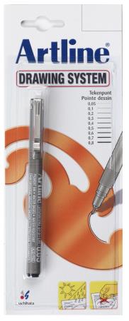 Stift Drawing Pen 232 0,2mm zwart. Blister