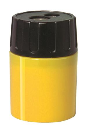Taille-crayon 1 trou cylindrique. Coloris assortis.
