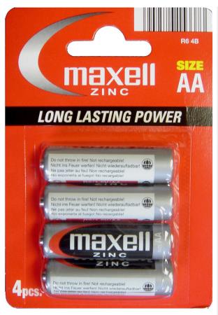 Batterijen mangaan/zink R6. Niet-oplaadbaar. Blister.