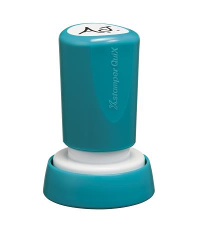 Tampon XStamper QuiX Q34 noir avec un diam�tre de 20 mm