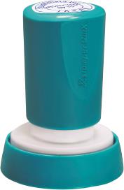 Tampon XStamper QuiX Q38 bleu, avec un diam�tre de 24 mm
