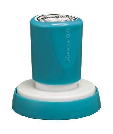 Tampon XStamper QuiX Q53 bleu, avec un diam�tre de 38 mm