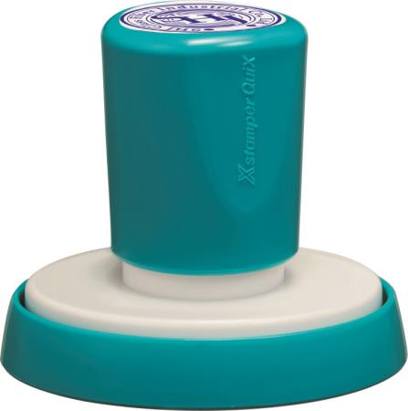 Tampon XStamper QuiX Q63 rouge avec un diam�tre de 45 mm
