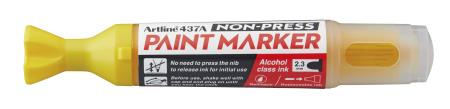 Artline 437A Non Press Paint Marker - Jaune