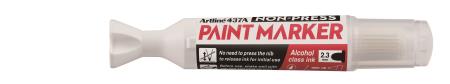 Artline 437A Non Press Paint Marker - Blanc