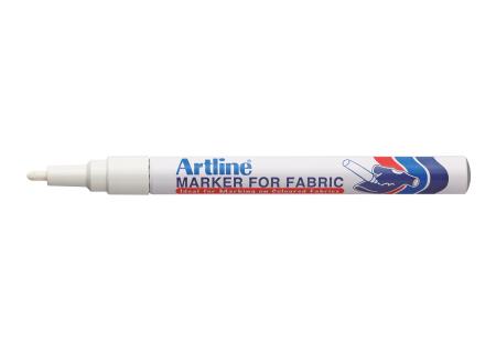 Marqueur Fabric Artline avec Pointe Conique de 1,2 mm pour Textiles - Blanc