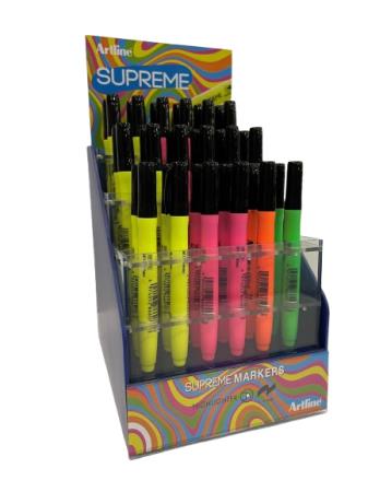 Display 36 Supreme Fluo Marker - assortiment de 4 couleurs