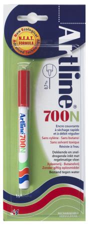 Marqueur permanent NEAT 700 0,7mm rouge. Blister