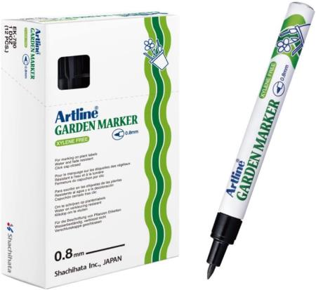 Marqueur Garden 780 0,8mm noir. Bote de 12 pices.