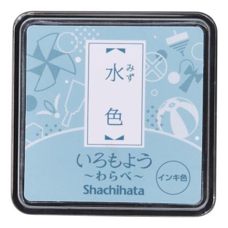 Tampon encreur Iromoyo Warabe de haute qualit� avec encre bleu p�le � base d'huile (HAC-S1-P?)