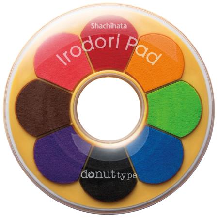 Tampon-encreur Irodori de Shachihata, Version donut, Encre intense.