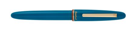 Stylo-plume Estie Back to the lands Funky Lake (Blue) avec piston filler. Pointe : journaler. Ecrin cadeau.