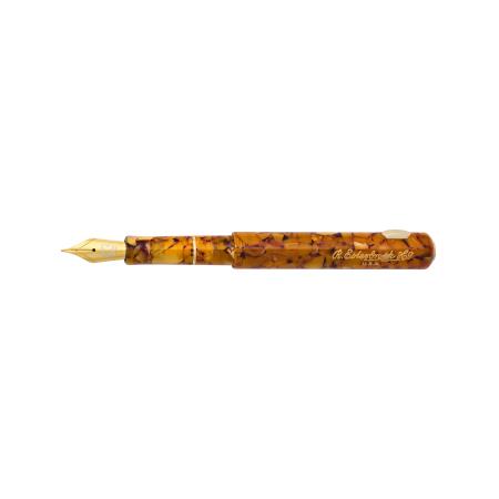 Stylo-plume Niblet Honeycomb Gold Trim. Pointe stub. Ecrin cadeau vintage.