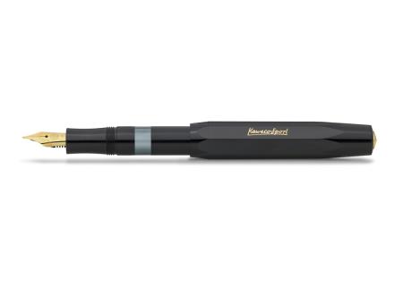 Sport Piston Classic Black/Gold : stylo-plume pointe extra-fine.