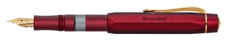 Piston Sport AL Bordeaux starter set: set avec stylo-plume pointe fine et flacon d'encre.