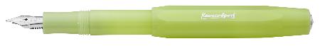 Stylo-plume Sport Frosted Fine Lime. Pointe large. Etui cartonn.