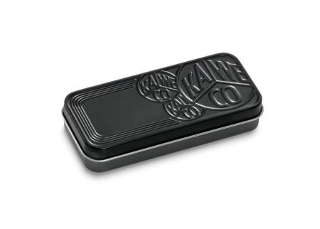 Bo�te noire en m�tal pour stylos Kaweco.