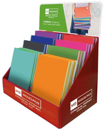 Prsentoir de 32 carnets de notes Candy Tag. Format A4. Coloris assortis.