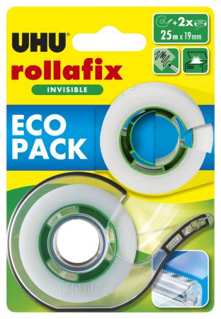 Lot dvidoir Rollafix Invisible 25m + 1 recharge 25m.