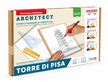 ARDA Kit �ducatif Torre di Pisa � dessinez, d�couvrez et apprenez de mani�re cr�ative !