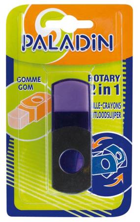 Taille-crayons et gomme "Rotary" 2 en 1. Blister.