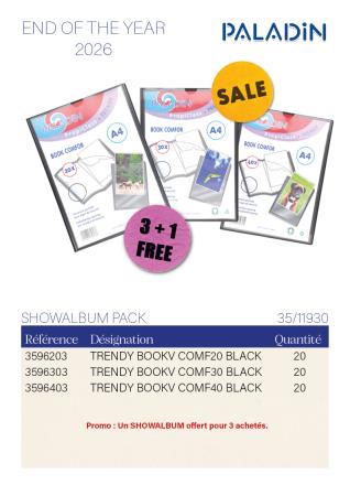 Achetez 20 Showalbums Paladin et profitez d�une action 3+1 sur une s�lection de produits !