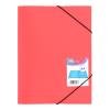 Trendy Flap Coral - map met 3 kleppen en elastiek. A4.