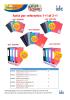 PROMO PACK 2+1 GRATUITS. Chemise A4 � 3 rabats Trendy. Coloris assortis al�atoires.